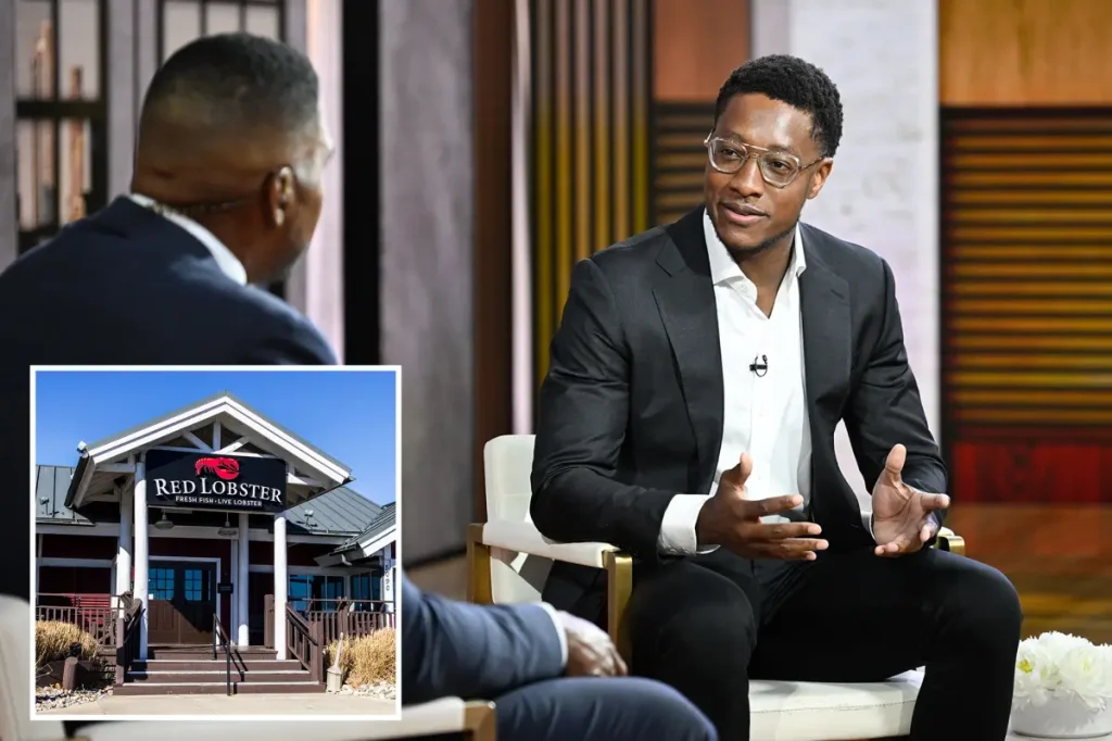 Red Lobster's 37-year-old CEO aims for a strong revival using nostalgia and AI after filing for bankruptcy.