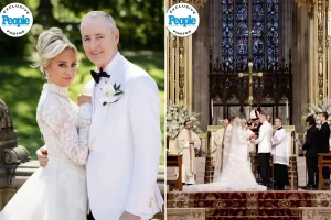 Reporter Jacqui Heinrich marries Republican Representative Brian Fitzpatrick in New York City.