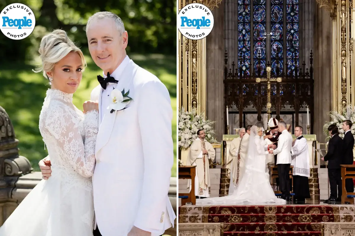 Reporter Jacqui Heinrich marries Republican Representative Brian Fitzpatrick in New York City.