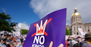Reverend at 'No Kings' Concert Expresses Gratitude to 'Every God'