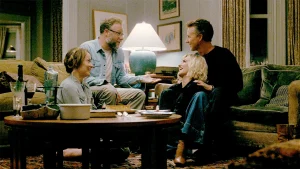 Review of "The Invite": Seth Rogen and Olivia Wilde lead a funny dinner gathering from A24