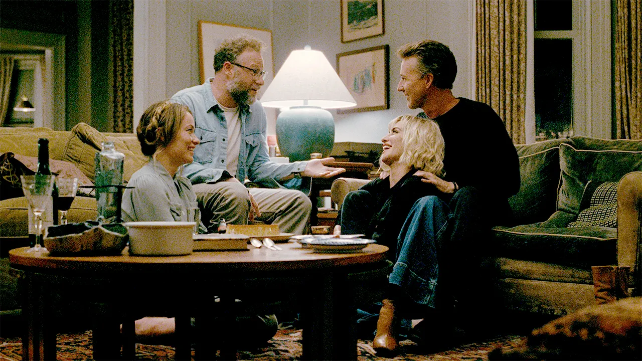 Review of "The Invite": Seth Rogen and Olivia Wilde lead a funny dinner gathering from A24