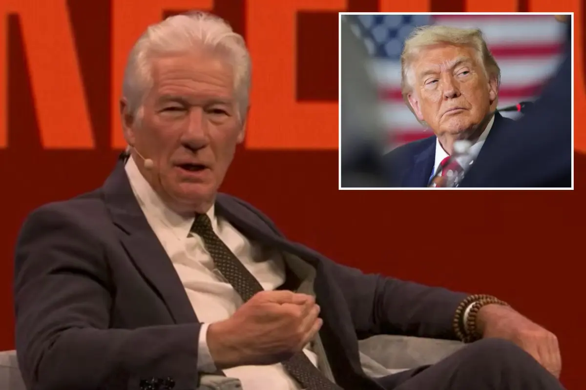Richard Gere describes the US as going through its 'darkest moment' and labels Trump a 'maniac'