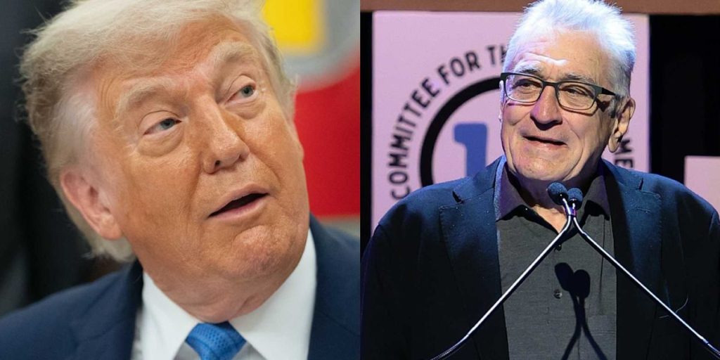 Robert De Niro speaks confusingly about his dislike for America during strange opposition to the White House UFC event.