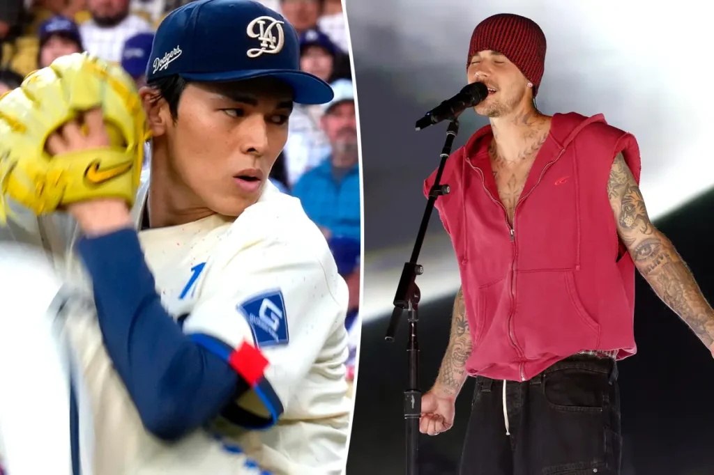 Roki Sasaki of the Dodgers thriving with tailored workout plan and Justin Bieber