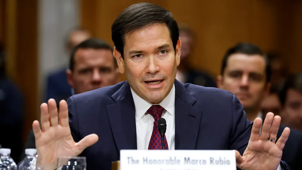 Rubio states that Trump did not factor in personal finances when making decisions about Iran.