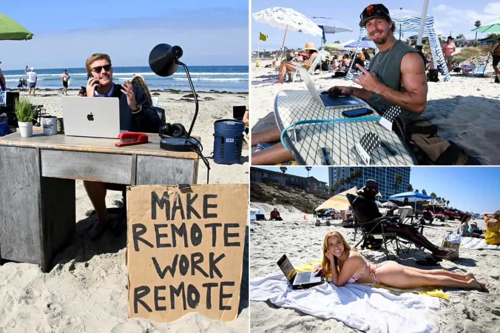 San Diego beach becomes an ideal spot for remote work