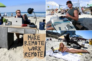 San Diego beach becomes an ideal spot for remote work
