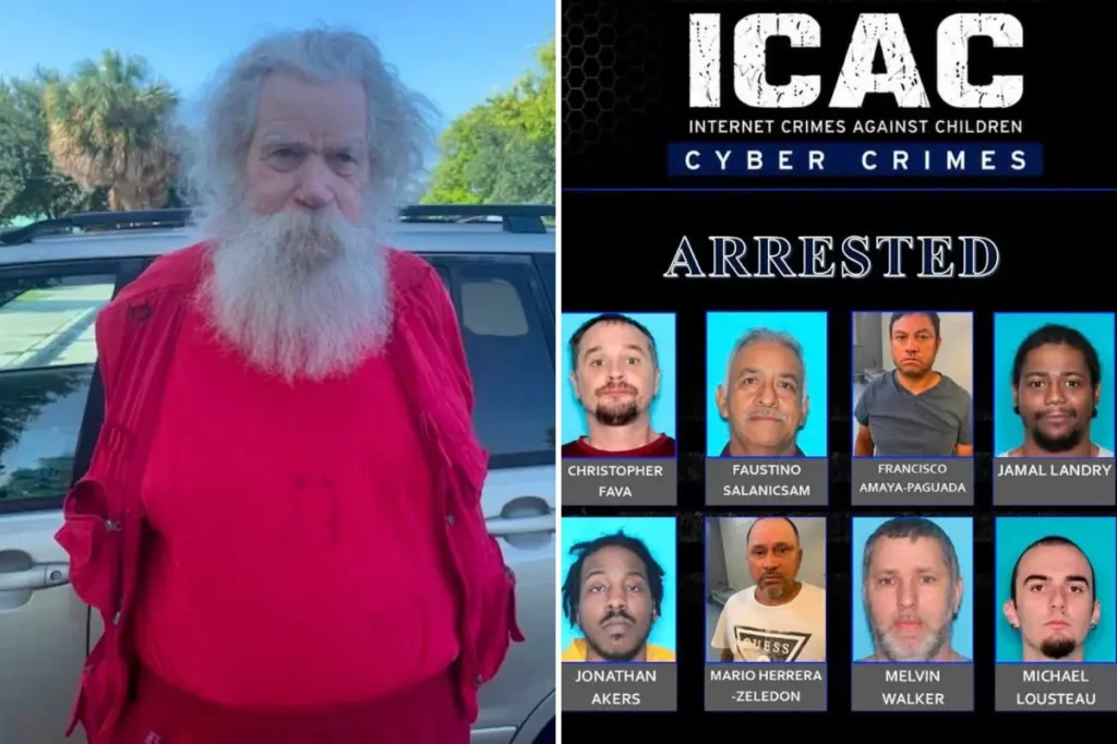 Santa Claus one of 11 arrested in Louisiana child sex predator operation