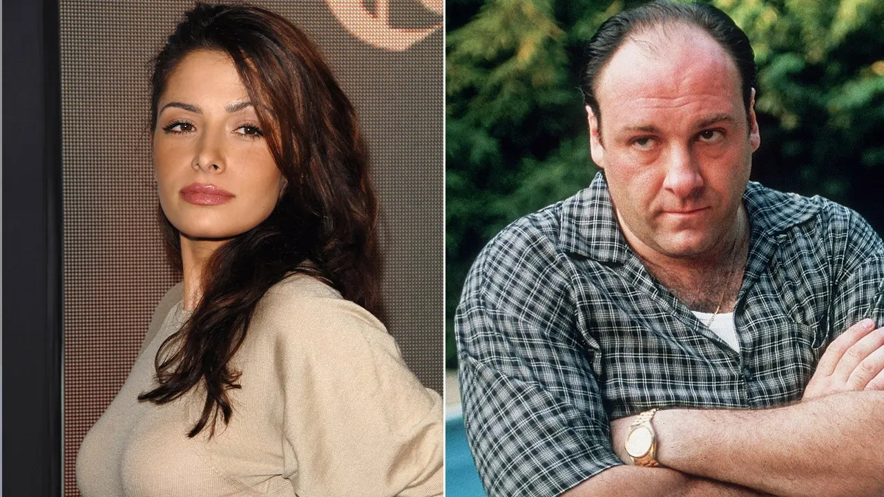 Sarah Shahi shares details about a passionate kiss scene with James Gandolfini on The Sopranos