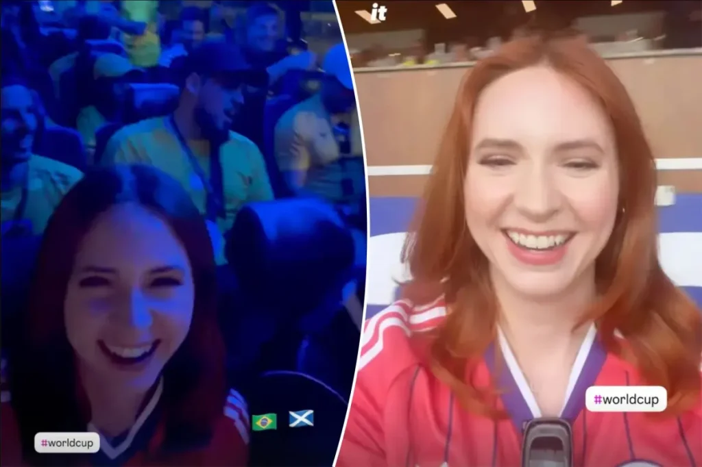 Scottish actress Karen Gillan's World Cup journey takes a turn on the 'wrong bus'