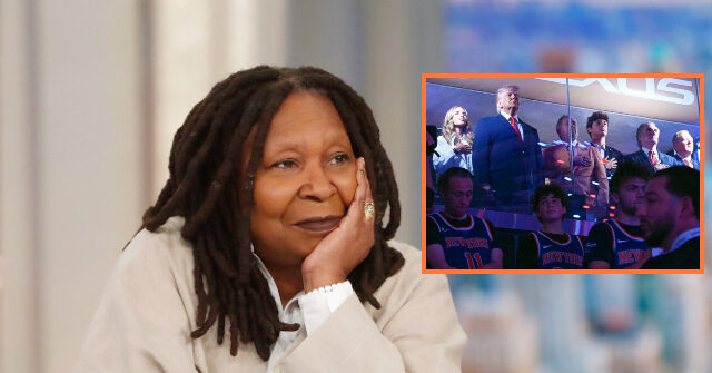 See: Whoopi Goldberg Stands Up for Trump Joining Knicks Game at Madison Square Garden