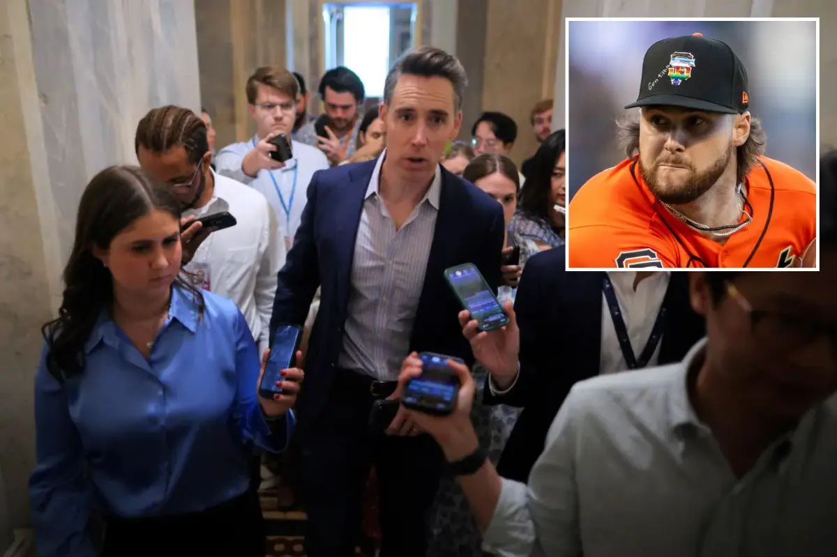 Sen. Josh Hawley challenges MLB's 'liberal beliefs'