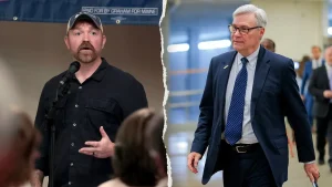Sen. Sheldon Whitehouse contributed $10,000 to a disputed candidate in Maine.