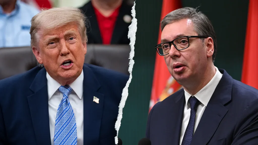 Serbian President Vučić states that the relationship between the US and Serbia changed during Trump's time in office.