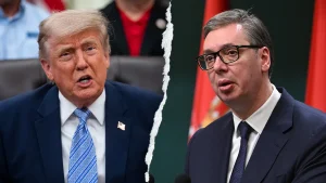 Serbian President Vučić states that the relationship between the US and Serbia changed during Trump's time in office.