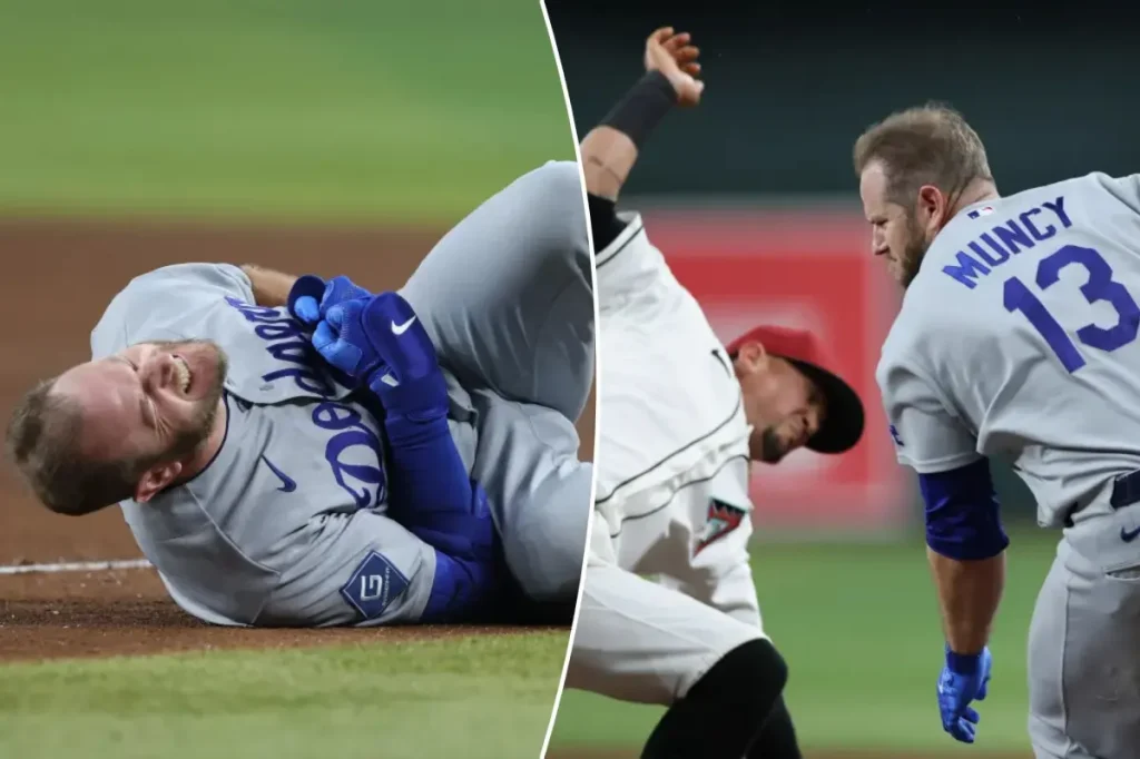 Severe crash forces Max Muncy to leave Dodgers game early