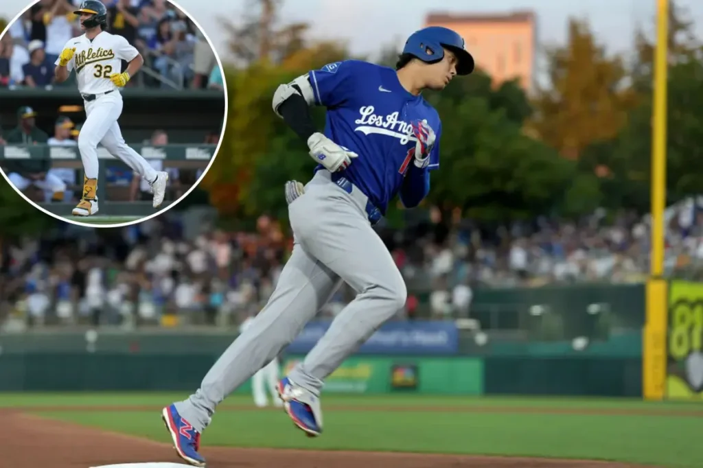 Shohei Ohtani's big home run helps Dodgers defeat A's in thrilling high-scoring game