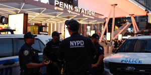 Six injured in Penn Station stabbing as Trump prepares to attend NBA Finals game at Madison Square Garden, right above the crime scene.