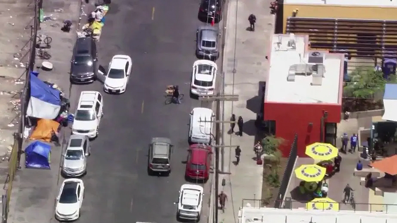 Skid Row Care Campus faces criticism for violence and drug use in public spaces.