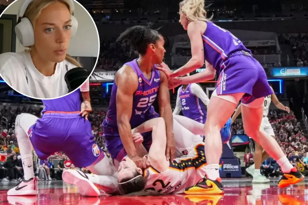 Sophie Cunningham speaks candidly after Caitlin Clark receives a blow to the throat.