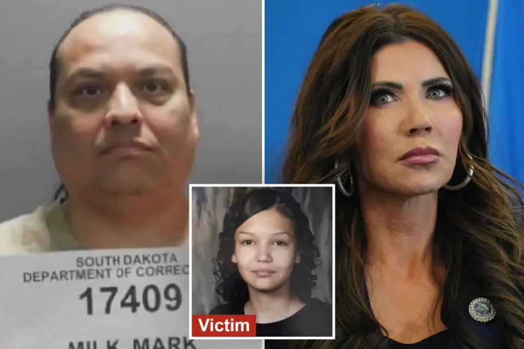 South Dakota man accused of killing 14-year-old girl after being released by Kristi Noem