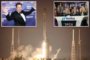 SpaceX shares drop 14% as it looks to secure debt