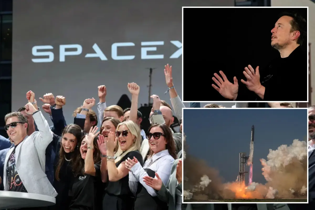SpaceX stock rises 20% on its first complete day of trading following a landmark IPO