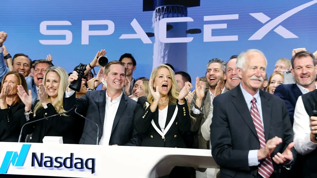 SpaceX's initial public offering collects $75 billion in the biggest market debut ever.
