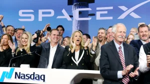 SpaceX's initial public offering collects $75 billion in the biggest market debut ever.