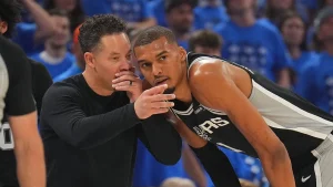 Spurs coach Mitch Johnson addresses Wembanyama anthem issue before Knicks-Spurs Game 5