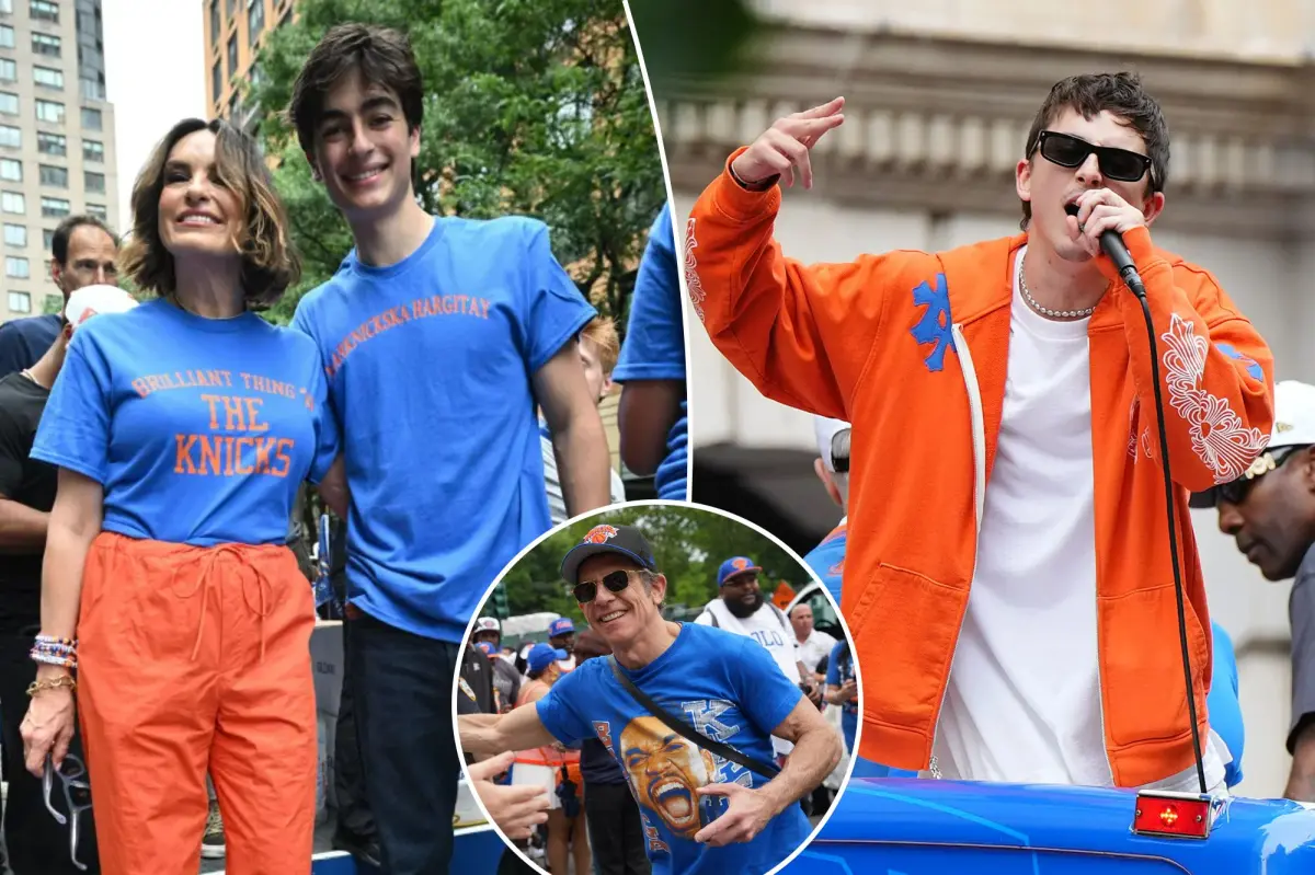 Stars turn out for the Knicks' championship parade
