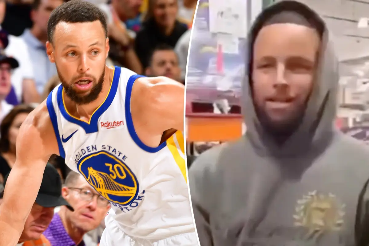 Steph Curry showcases his whiskey at a Costco in the Bay Area