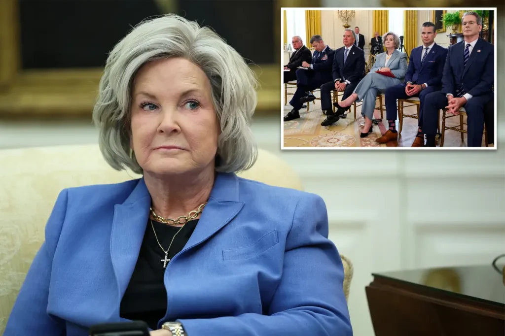 Susie Wiles dismisses 'falsehood' about her intention to leave the White House in a strong response.