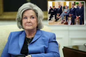 Susie Wiles dismisses 'falsehood' about her intention to leave the White House in a strong response.