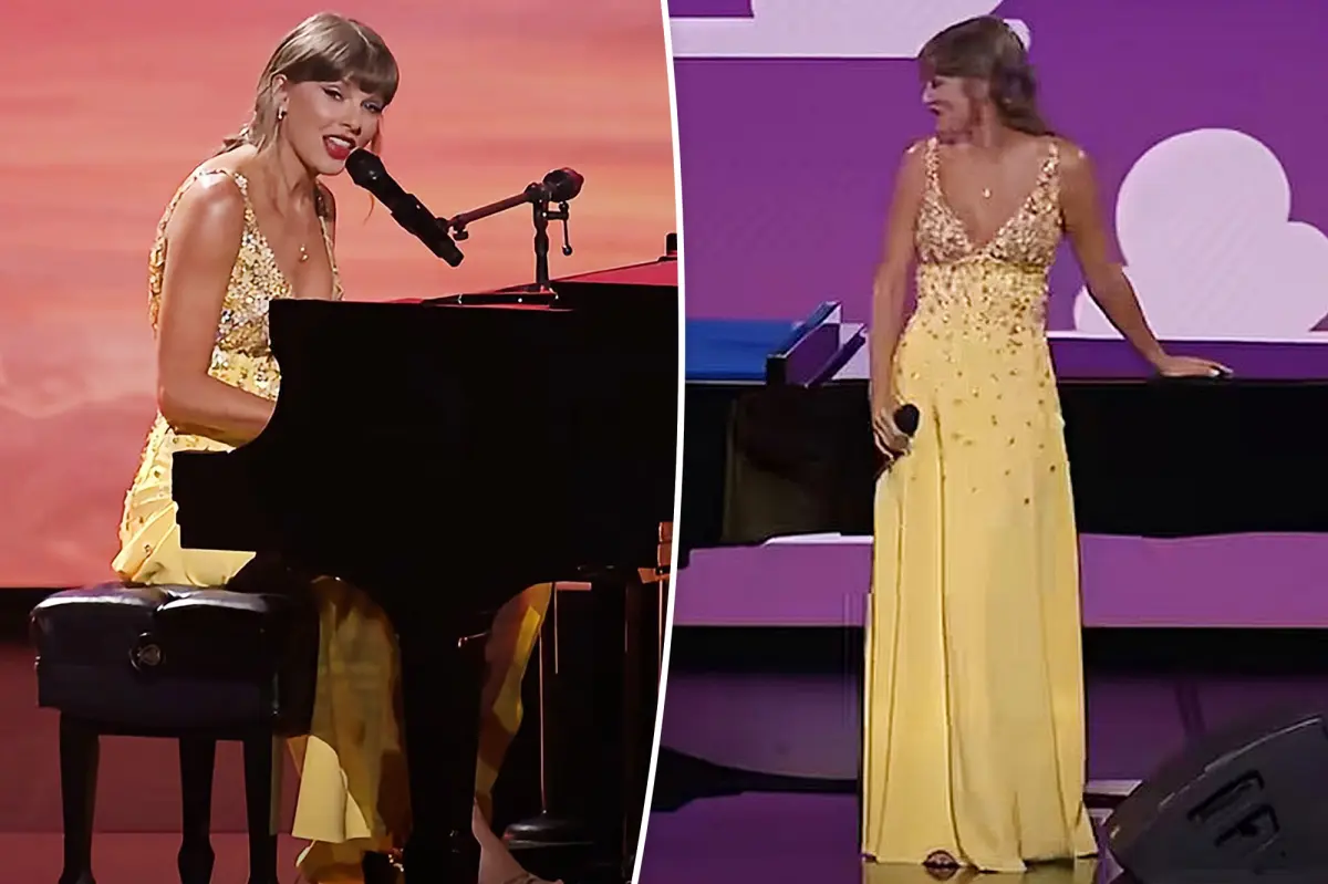 Taylor Swift chooses a yellow dress with daisies for unexpected 'Toy Story 5' appearance
