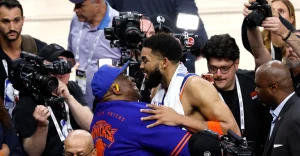 The Knicks defeated the Spurs in the 2026 NBA Finals with their win in Game 2.