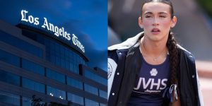 The LA Times faces harsh online criticism over strange headline about trans athlete.