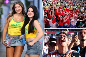 The excitement of World Cup fans spreads across the United States.