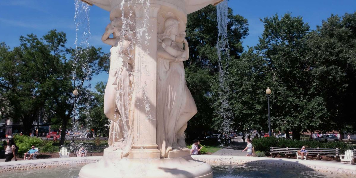 The fountains in DC are running again. It seems that the decrease was 'a choice.'