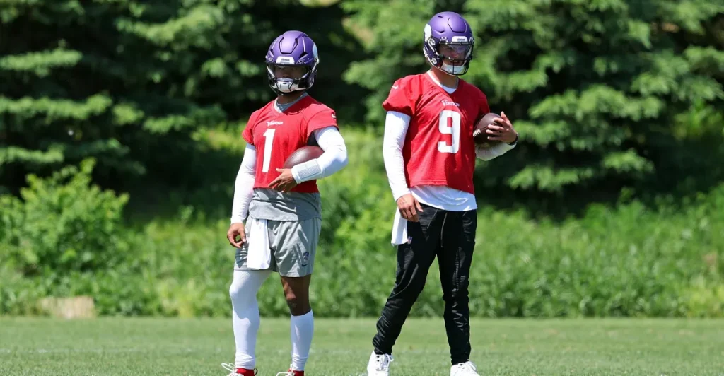 The quarterback competition between Kyler Murray and JJ McCarthy is already creating tension in the Vikings camp.