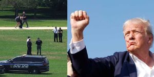 Threat resembling James Comey's action against Trump seemingly marked in the grass of the National Mall