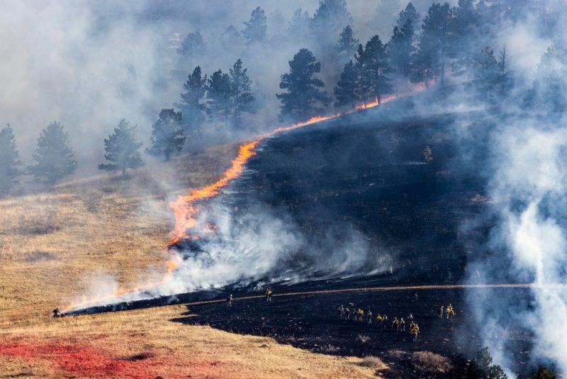 Three firefighters die and two are hurt in a fire-related accident near the Colorado-Utah border.