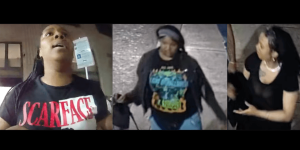 Three women recorded attacking and robbing victims on a Philadelphia street; suspects remain at large, according to police.