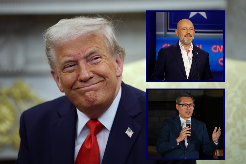 Trump backs Steve Hilton and Rep. Fong just before California primary elections.