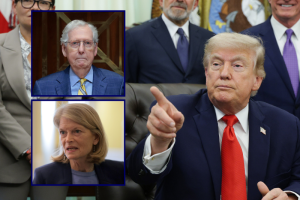 Trump criticizes McConnell and Murkowski from the Oval Office