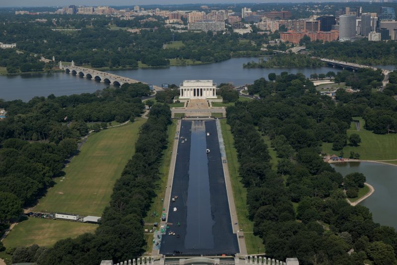 Trump declares the Lincoln Memorial Reflecting Pool is finished, now filled with 'CLEAR, BEAUTIFUL WATER'