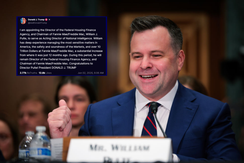 Trump names Bill Pulte as Acting DNI following Gabbard's departure