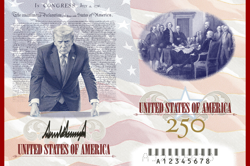 Trump reveals special edition America 250 passport design with the message ‘Welcome, but behave!’