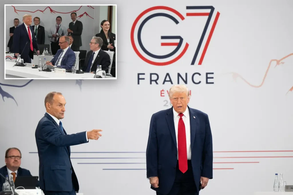 Trump shows up late to G7 meeting and tells world leaders, 'I'm in charge.'